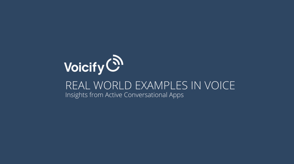real world examples in voice feature