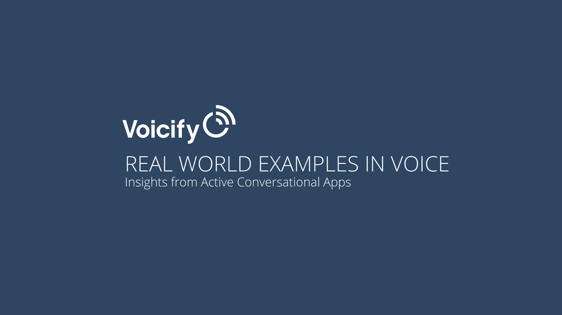 Voicify | Enterprise Conversational AI - Easily Build Voice Apps & Chatbots